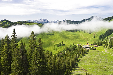 Obere Firstalm, mountain inn near Spitzingsee, Schliersee, Upper Bavaria, Bavaria, Germany