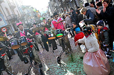 Rabaden Carnival in the old town of Bellinzona, Ticino, Switzerland