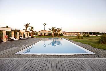 Pool of Sa Franquesa Nova Hotel, Hotel Rural, country hotel between Villafranca de Bonany and Manacor, Mallorca, Balearic Islands, Spain