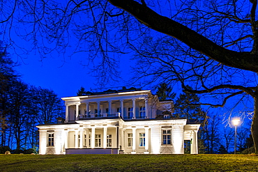 Gossler house in the twilight, Hamburg-Blankenese, Hamburg, Germany