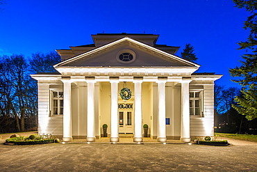 Gossler house in the twilight, Hamburg Blankenese, Hamburg, Germany