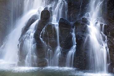 Lily waterfall near the village of Ampefy, Madagascar, Africa