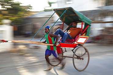 Rickshaws, pousse pousse, Tulear, South-west Madagascar, Africa