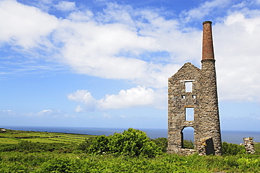 Derelicted Tin Mine, Cornwall, England, United Kingdom