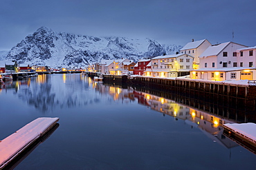 Henningsvaer, Ausvagoya, Lofoten, Nordland, Norway