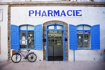 Exterior shot of a pharmacy, Morocco