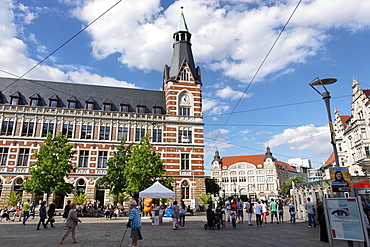 Main Post Office on Anger square, Erfurt, Thuringia, Germany