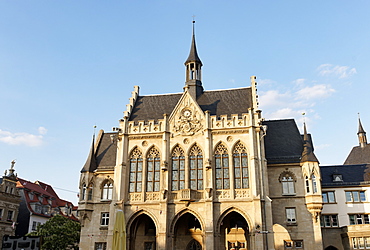 City Hall, Fishmarkt, Erfurt, Thuringia, Germany