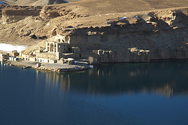 Qadamjoy Shah-i-Aulia Shrine beside the Band-i-Haibat (Dam of Awe), Band-i-Amir, Bamian Province, Afghanistan