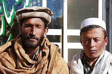 Afghan men in Bamiyan, Bamian Province, Afghanistan