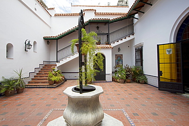 Fountain in the Moorish courtyard of Ex Casa Frias Herrera, San Miguel de Tucuman, Argentina