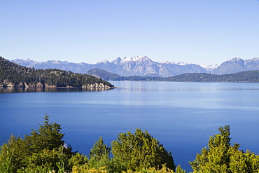 Lago Nahuel Huapi and Andes Mountains, Nahuel Huapi National Park, Neuquen, Argentina