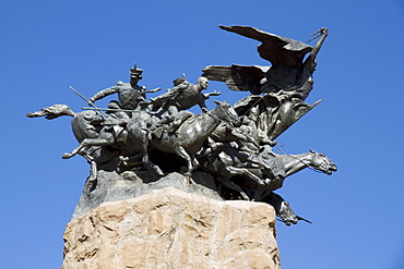 Monument to the Army of the Andes, created by Juan Manuel Ferrari, on the summit of Cerro de la Gloria, Mendoza, Argentina