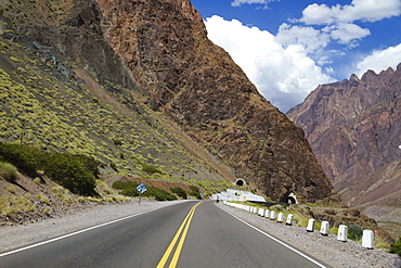 Tunnel on Ruta Nacional 7, Chorrillos Range of the Andes Mountains, Mendoza, Argentina