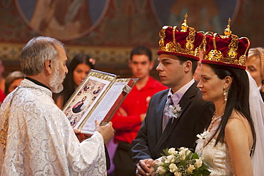 Bulgarian Orthodox Wedding at the Church of St. Nedelya, Sofia, Bulgaria