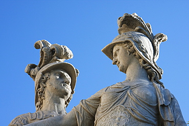 Statues in the Great Parterre of Schâˆšâˆ‚nbrunn Palace, Vienna (Wien), Austria