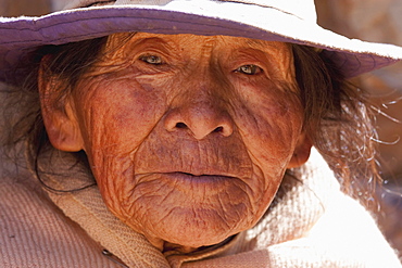 Old Tarabuco woman, Jatun Yampara Indigenous Community, Chuquisaca Department, Bolivia