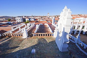 Roof of the San Felipe Neri Church and Convent, Chuquisaca Department, Bolivia