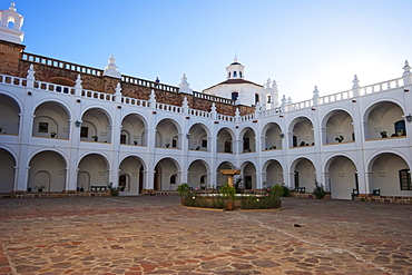 Main courtyard of the San Felipe Neri Church, Sucre, Chuquisaca Department, Bolivia