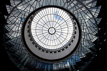 Glass ceiling of the Schirn Art Hall, Frankfurt am Main, Germany