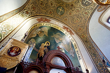 Interior of the Russian Chapel in Mathildenhâˆšâˆ‚he Artists' Colony, Darmstadt, Germany