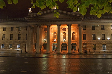 The General Post Office at night, Dublin, Ireland