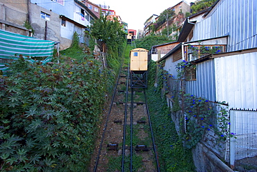 Ascensor Florida funicular elevator, Valparaiso, Valparaiso Region, Chile