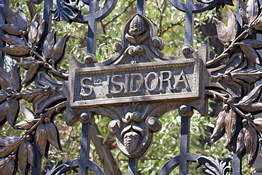 Gate of the Palacio Cousino, Santiago, Region Metropolitana, Chile