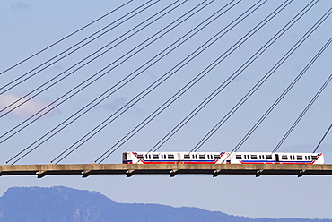 Skytrain Bridge and Patullo Bridge, New Westminster, British Columbia, Canada