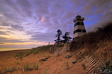 Sunset on Cedar Dunes Provincial Park, Queens County Prince Edward Island.