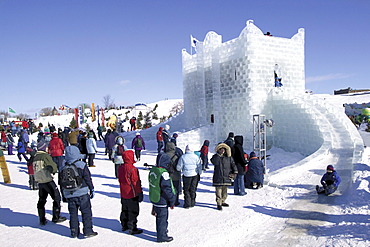 Ice Castle in Quebec Carnival, Quebec City, Quebec