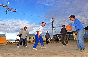 Shooting Hoops in Cambridge Bay, Nunavut