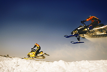 Snowmobile Races, Yellowknife, North West Territories