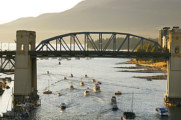 Burrard St. Bridge, False Creek, Vancouver, British Columbia