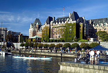 Empress Hotel and the Tall Ships Festival, Inner Harbour, Victoria, British Columbia