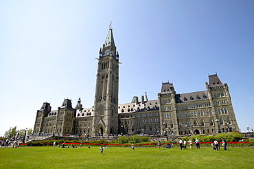 Parliament Building with Peace Tower, Parliament Hill, Ottawa, Ontario