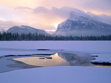 Vermilion Lakes and Mt. Rundle, Banff National Park, Alberta, Canada