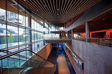 Interior view of Vancouver Convention Centre, media center for 2010 Winter Olympics, downtown Vancouver, British Columbia