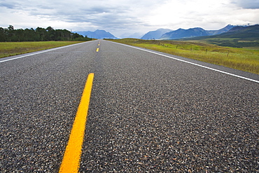 Highway 6 to Waterton Lakes National Park, Alberta