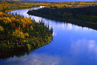 The Takhini River in Autumn, Whitehorse, Yukon