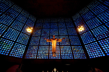 Interior of the Kaiser-Wilhelm-Geduchtniskirche (Kaiser Wilhelm Memorial Church), Berlin, Germany