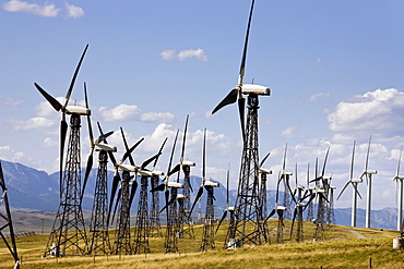 Wind turbines, Pincher Creek, Alberta, Canada