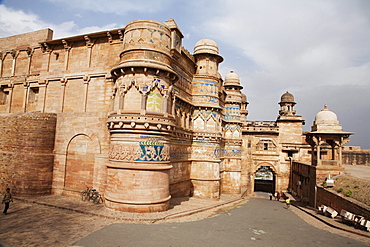 Fort: Hathiya Paur (Elephant Gate) to the Man Singh Palace, Gwalior, Madhya Pradesh, India