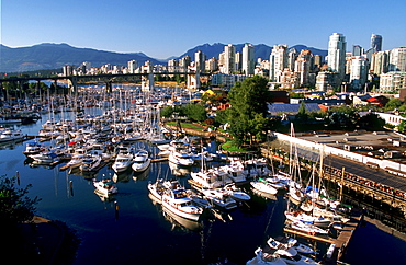 Vancouver Skyline and Harbour, Vancouver, British Columbia.