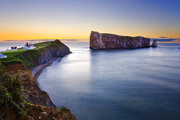 Perce Rock at dawn, Perce, Gaspesie, Quebec