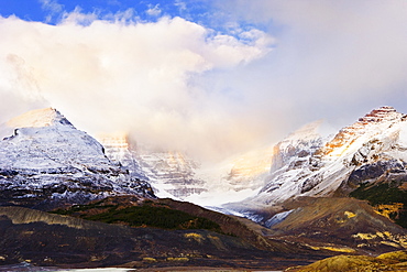 Dome Glacier at dawn, Columbia Icefields, Jasper National Park, Alberta