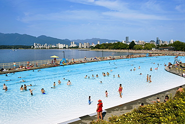 Kitsilano Pool, on English Bay, Vancouver, British Columbia