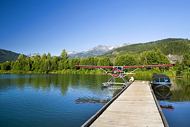 Float plane service on Green Lake, Whistler, British Columbia