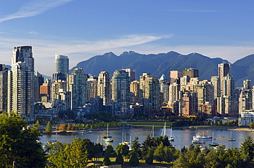 View north over False Creek, Vancouver, British Columbia