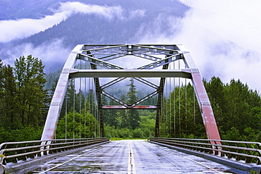 Bridge over Exchamsiks River on Yellowhead Highway, British Columbia